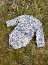Detské body s dlhým rukávom s kvetmi