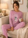 Dámske pyžamo CUTE PENGUIN s dlouhým rukávem
