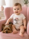 Dětské body LITTLE PUPPY s kratkym rukávem