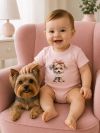 Dětské body LITTLE PUPPY s kratkym rukávem
