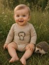 Dětské body LOVELY HEDGEHOG s dlouhým rukávem