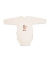 Dětské body překládací TEDDY PRINCESS s dlouhým rukávem