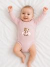 Dětské body překládací TEDDY PRINCESS s dlouhým rukávem