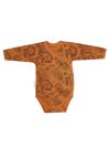 Dětské body překládací WOOD s dlouhým rukávem
