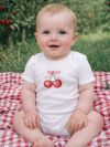 Dětské body SWEET CHERRY s kratkym rukávem