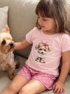 Dívčí pyžamo LITTLE PUPPY s krátkým rukávem