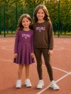 Dívčí šaty CUTE GIRLS s dlouhým rukávem
