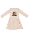 Dívčí šaty DOG and GIRL s dlouhým rukávem