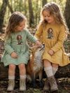 Dívčí šaty  FOX and GIRL  s dlouhým rukávem