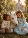 Dívčí šaty tyl UNICORN and PRINCESS s dlouhým rukávem