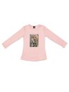 Dívčí tričko GIRL and DOG s dlouhým rukávem