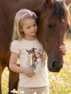 Dívčí tričko HORSE and GIRL s krátkym rukávem