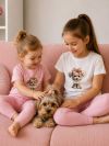Dívčí tričko LITTLE PUPPY s krátkym rukávem