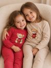 Dívčí tričko TEDDY LOVE s dlouhým rukávem