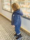 chlapčenská vesta s kapucňou
